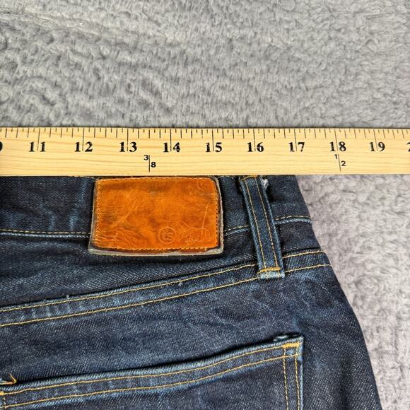 Taylor Stitch Democratic Jeans Mens 34x36 Selvedge White Oak Cone Denim Straight - Picture 8 of 11